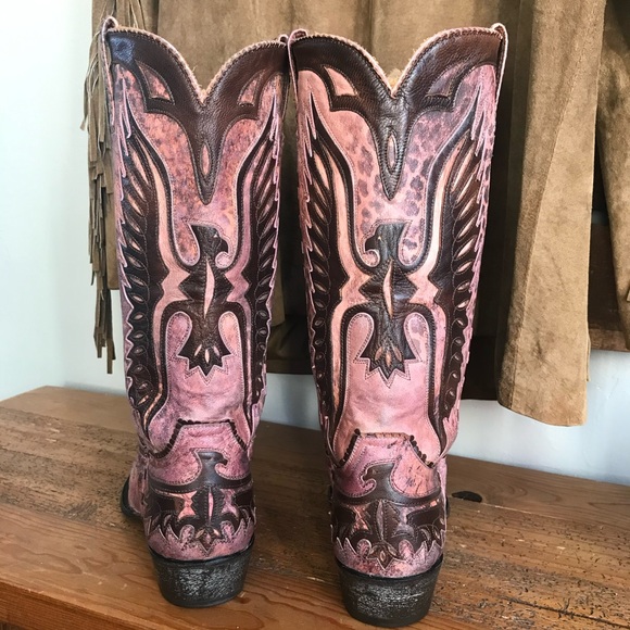 Old Gringo Iron Eagle Pink Leopardito Boots Size 9 - Picture 2 of 7